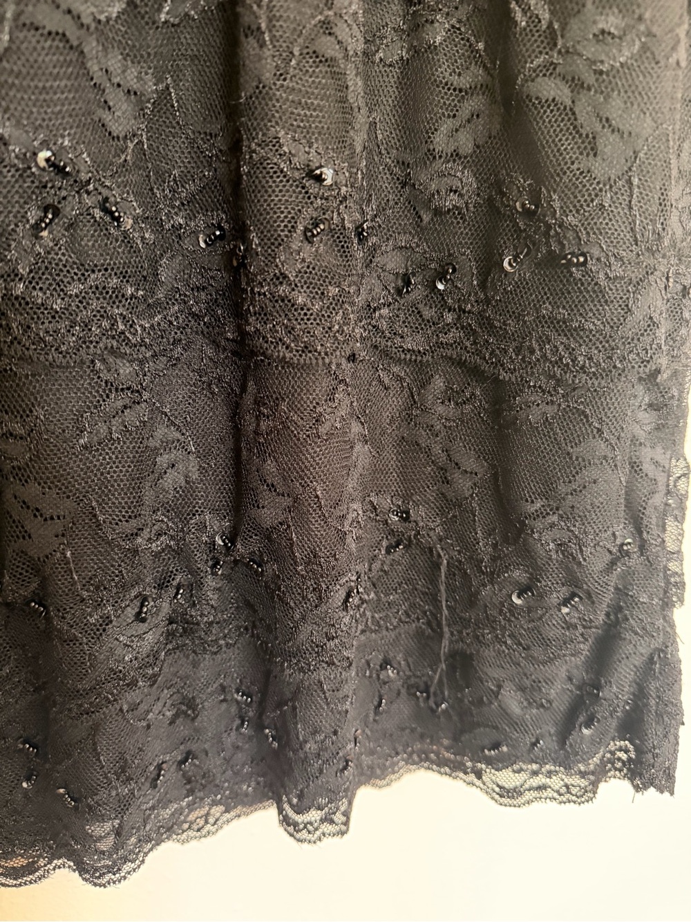 Marina black lace beaded dress size 12 - Picture 12 of 14